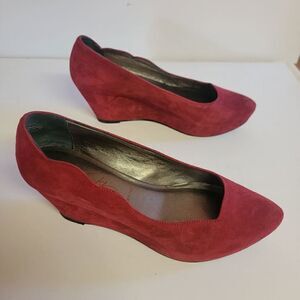 Miss sixty red suede pumps size 37